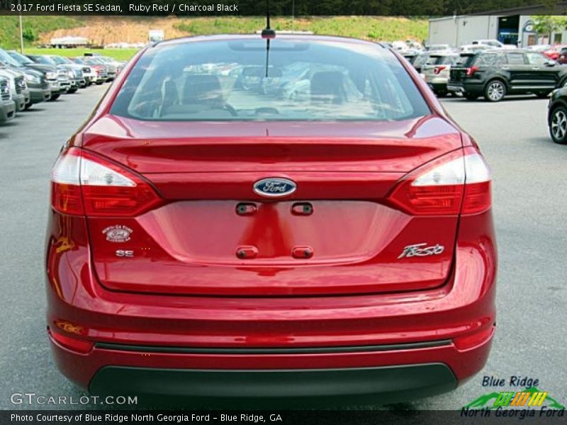 Ruby Red / Charcoal Black 2017 Ford Fiesta SE Sedan