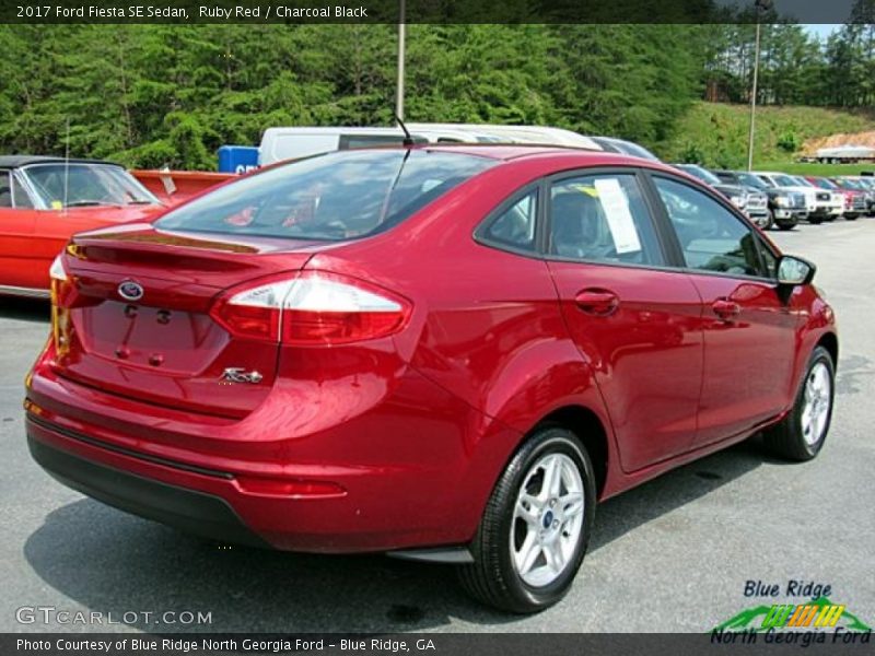 Ruby Red / Charcoal Black 2017 Ford Fiesta SE Sedan