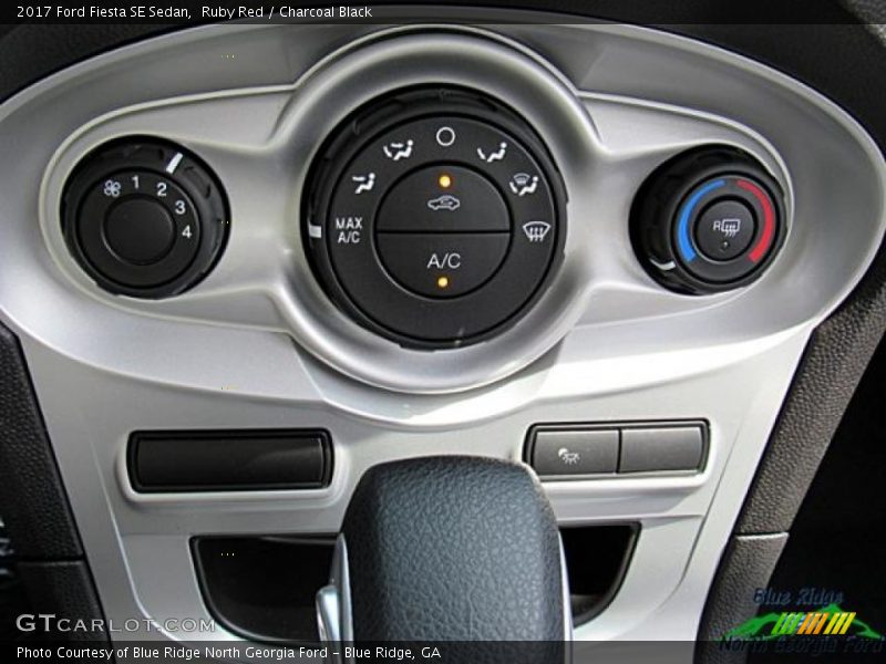 Ruby Red / Charcoal Black 2017 Ford Fiesta SE Sedan