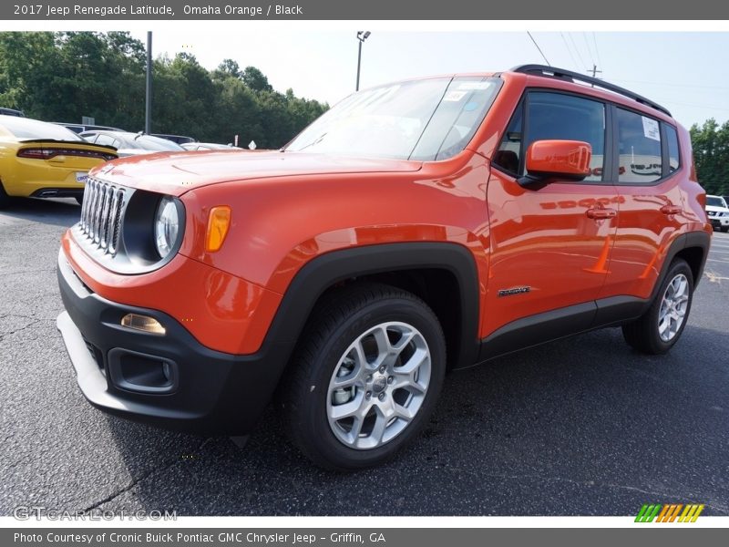 Omaha Orange / Black 2017 Jeep Renegade Latitude