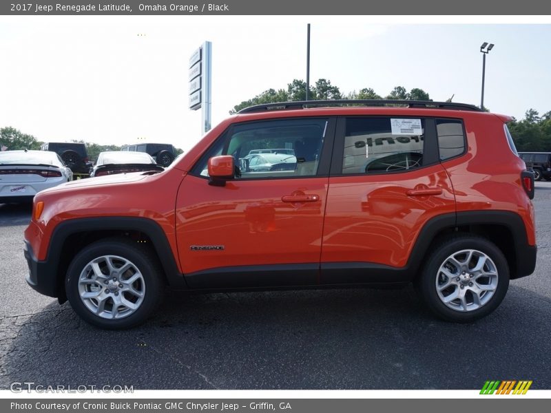 Omaha Orange / Black 2017 Jeep Renegade Latitude