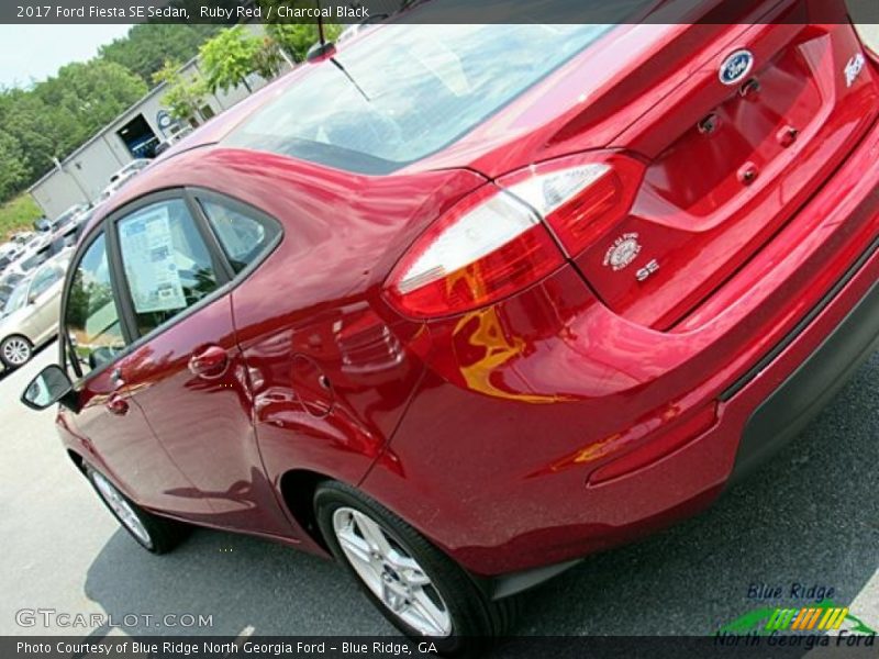 Ruby Red / Charcoal Black 2017 Ford Fiesta SE Sedan