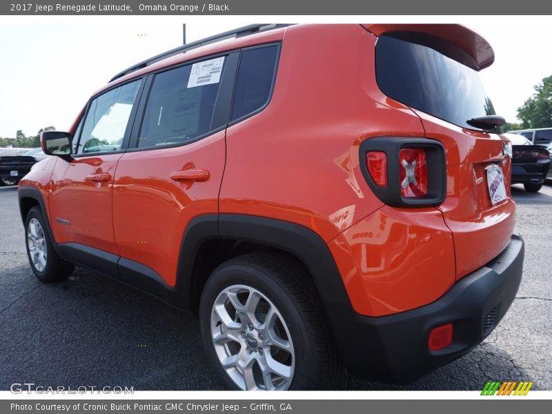 Omaha Orange / Black 2017 Jeep Renegade Latitude