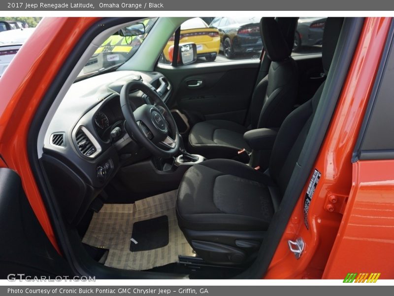 Omaha Orange / Black 2017 Jeep Renegade Latitude