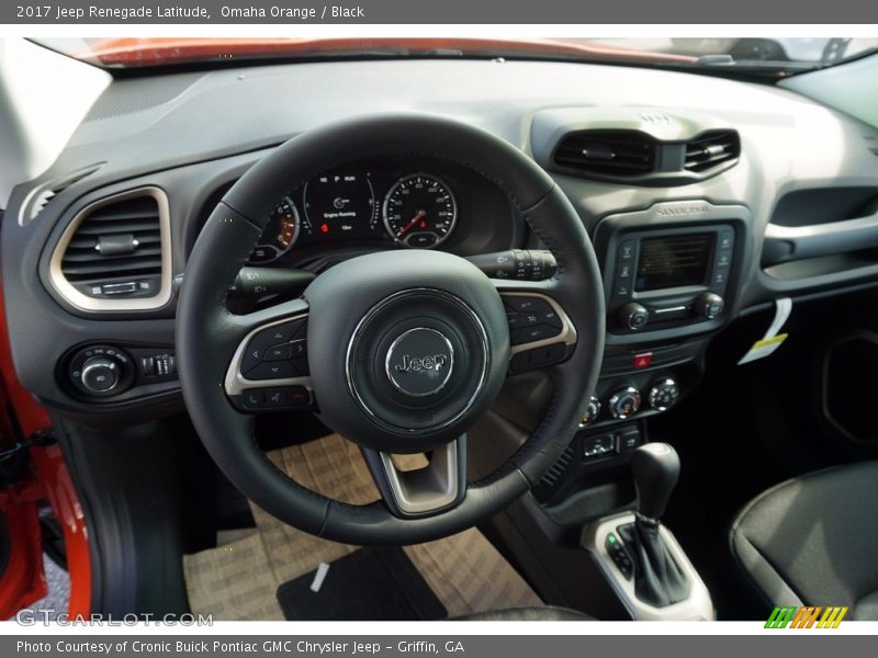 Omaha Orange / Black 2017 Jeep Renegade Latitude