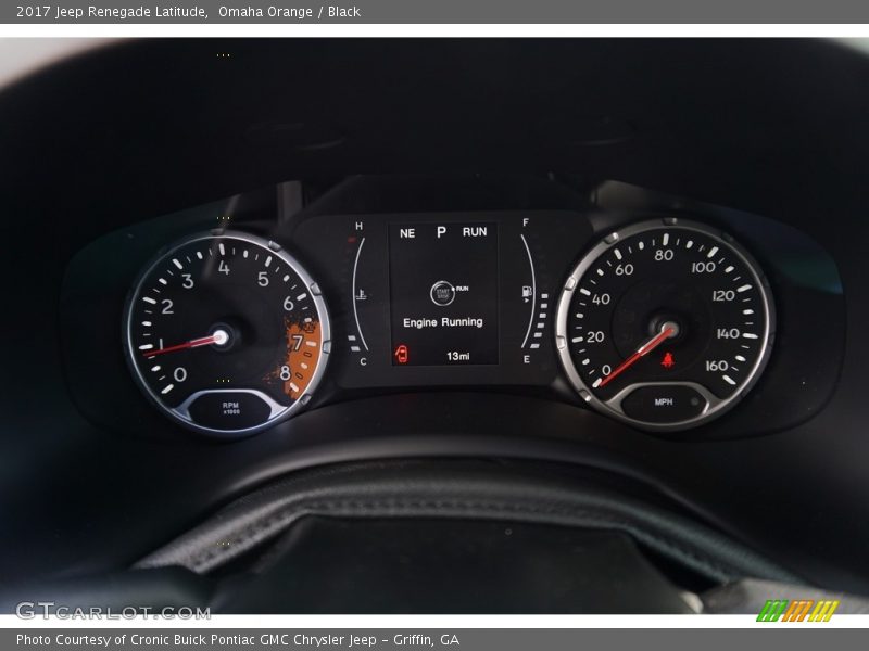 Omaha Orange / Black 2017 Jeep Renegade Latitude