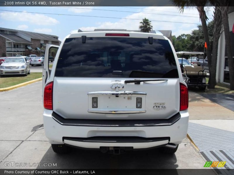 Tuscan Pearl White / Stone 2008 Infiniti QX 56 4WD