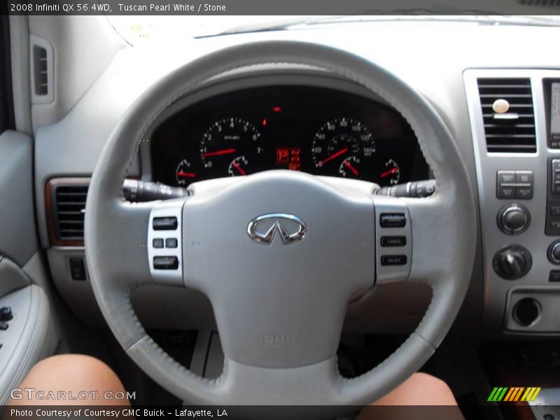 Tuscan Pearl White / Stone 2008 Infiniti QX 56 4WD
