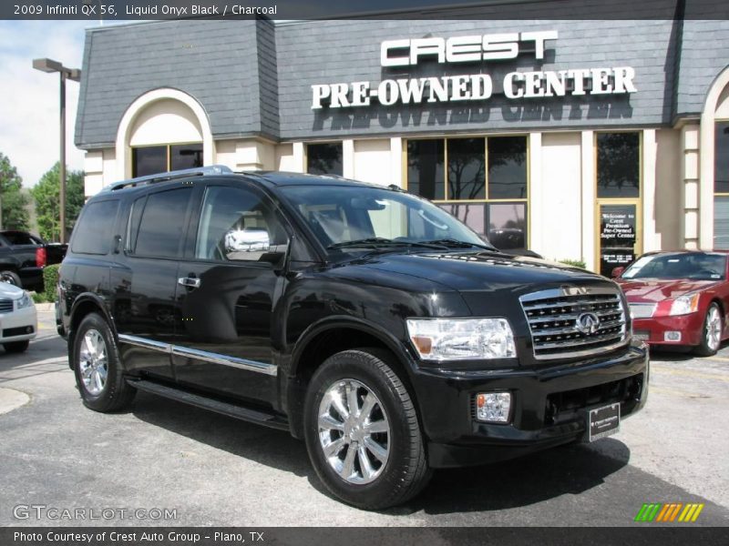 Liquid Onyx Black / Charcoal 2009 Infiniti QX 56