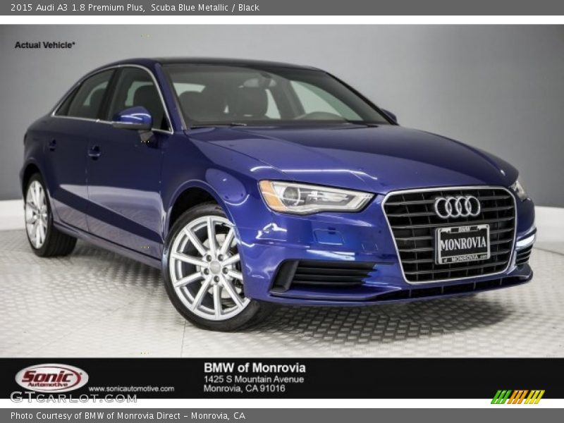 Scuba Blue Metallic / Black 2015 Audi A3 1.8 Premium Plus