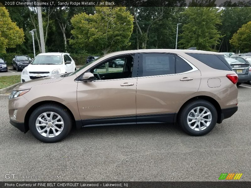 Sandy Ridge Metallic / Jet Black 2018 Chevrolet Equinox LT