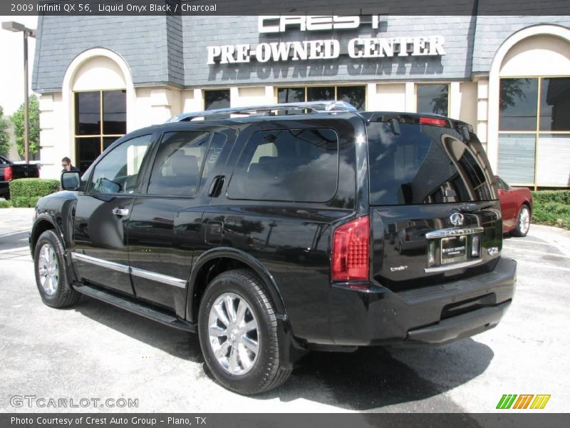 Liquid Onyx Black / Charcoal 2009 Infiniti QX 56