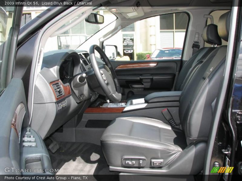 Liquid Onyx Black / Charcoal 2009 Infiniti QX 56