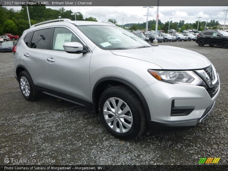 Brilliant Silver / Charcoal 2017 Nissan Rogue S AWD