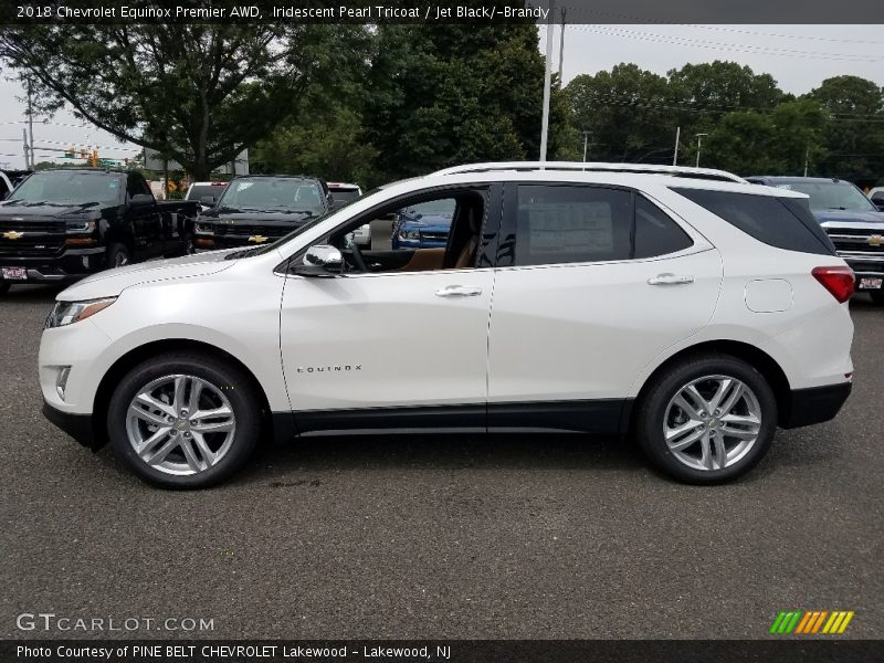 Iridescent Pearl Tricoat / Jet Black/­Brandy 2018 Chevrolet Equinox Premier AWD