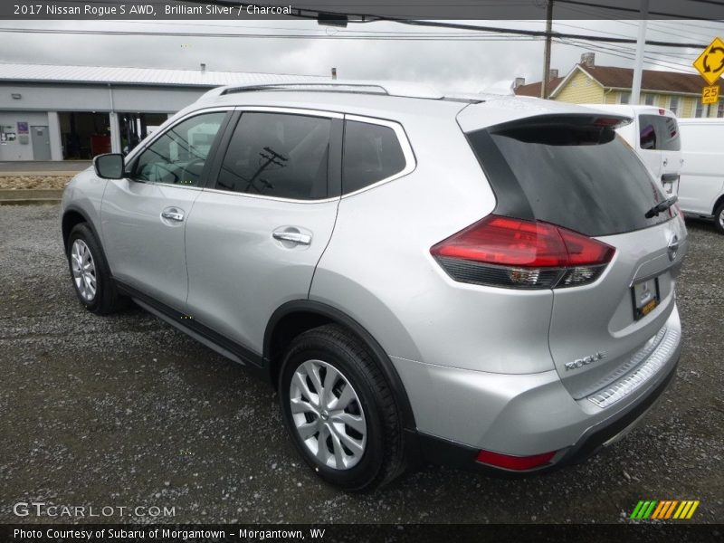Brilliant Silver / Charcoal 2017 Nissan Rogue S AWD