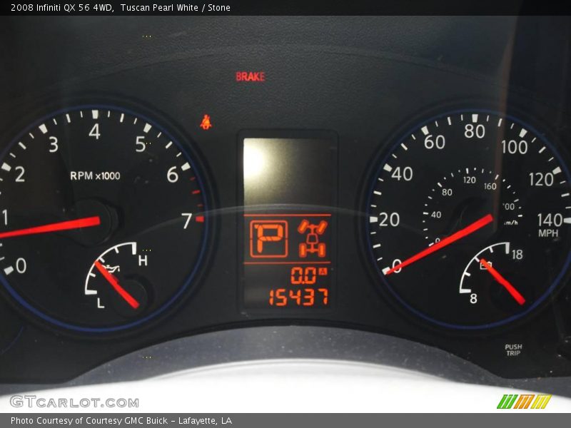 Tuscan Pearl White / Stone 2008 Infiniti QX 56 4WD