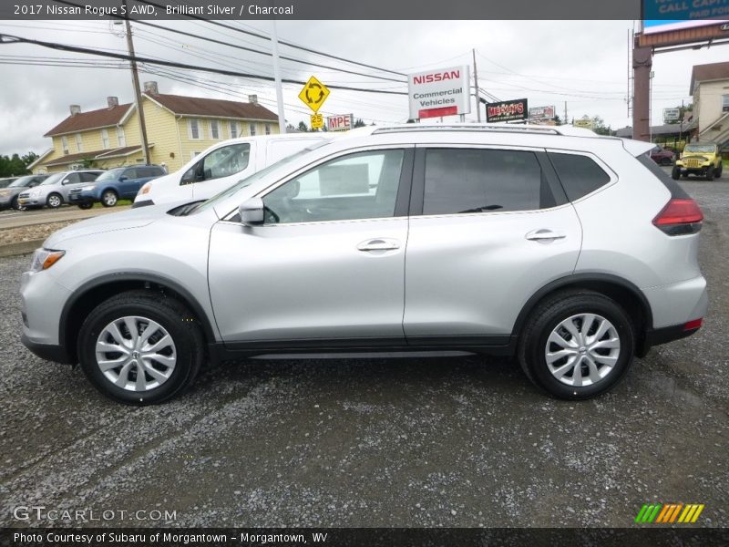 Brilliant Silver / Charcoal 2017 Nissan Rogue S AWD