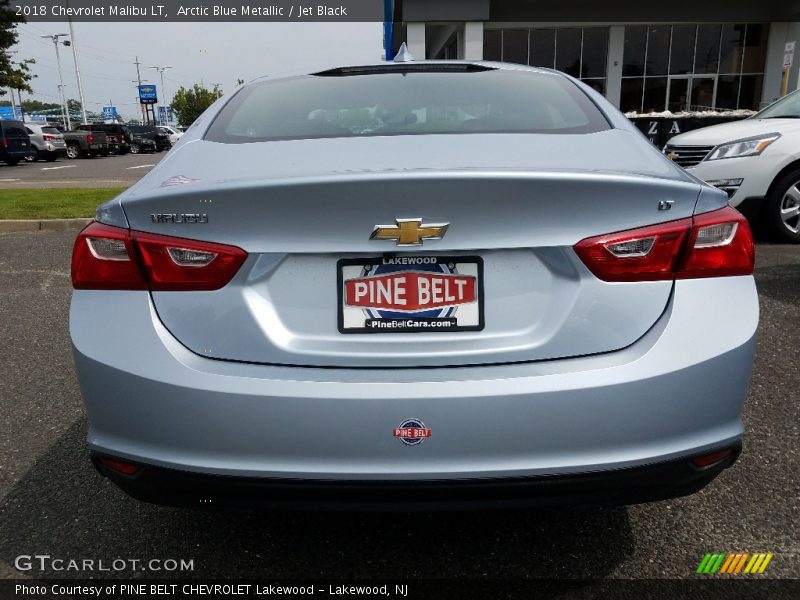 Arctic Blue Metallic / Jet Black 2018 Chevrolet Malibu LT