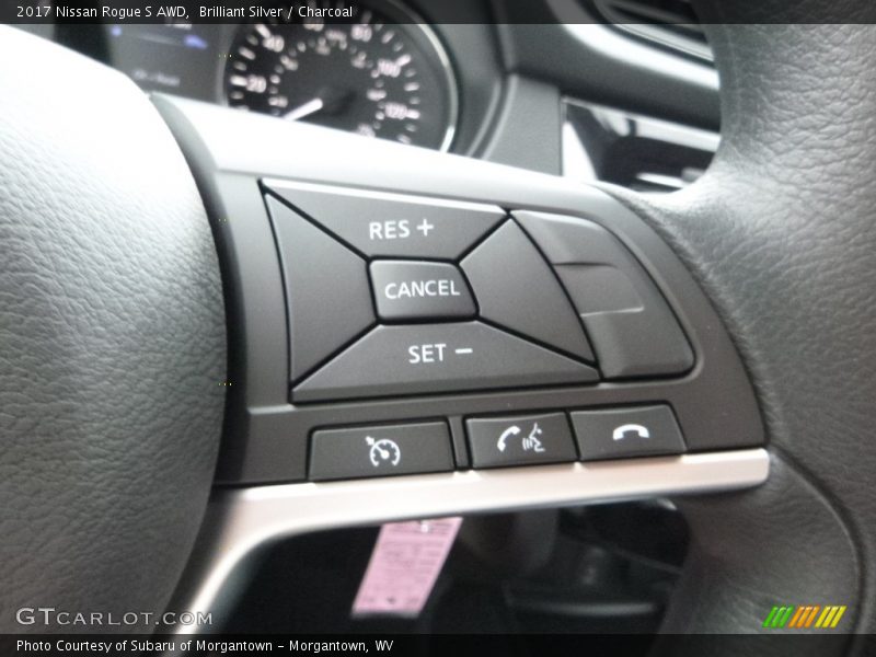 Brilliant Silver / Charcoal 2017 Nissan Rogue S AWD