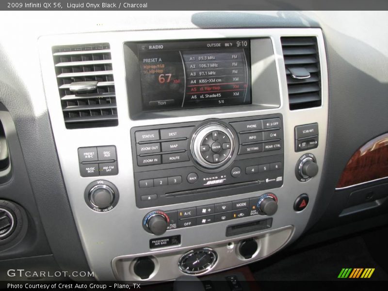 Liquid Onyx Black / Charcoal 2009 Infiniti QX 56