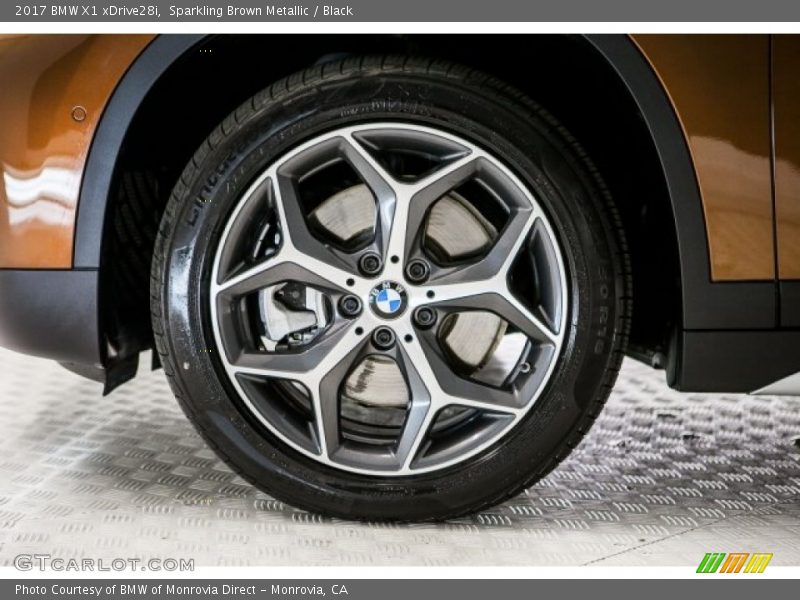Sparkling Brown Metallic / Black 2017 BMW X1 xDrive28i