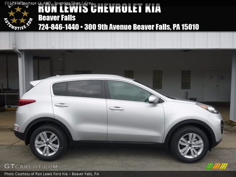 Sparkling Silver / Gray 2017 Kia Sportage LX AWD