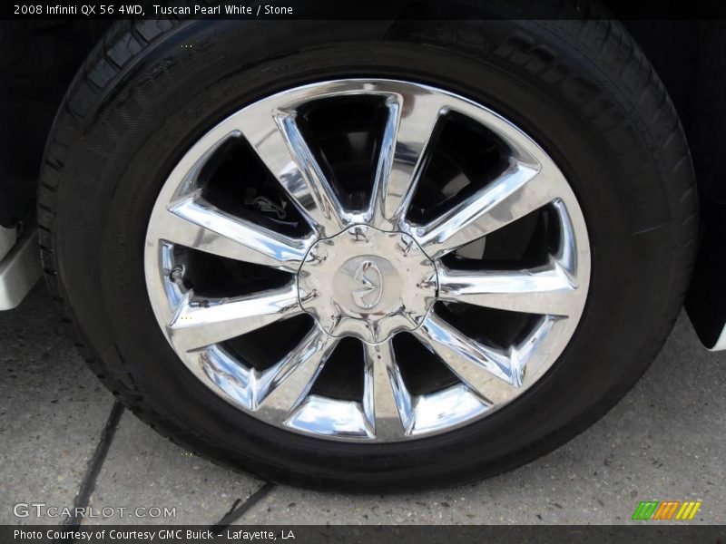 Tuscan Pearl White / Stone 2008 Infiniti QX 56 4WD
