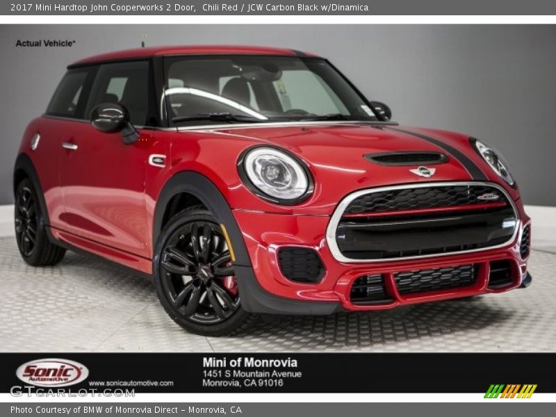 Chili Red / JCW Carbon Black w/Dinamica 2017 Mini Hardtop John Cooperworks 2 Door