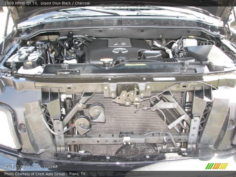 Liquid Onyx Black / Charcoal 2009 Infiniti QX 56