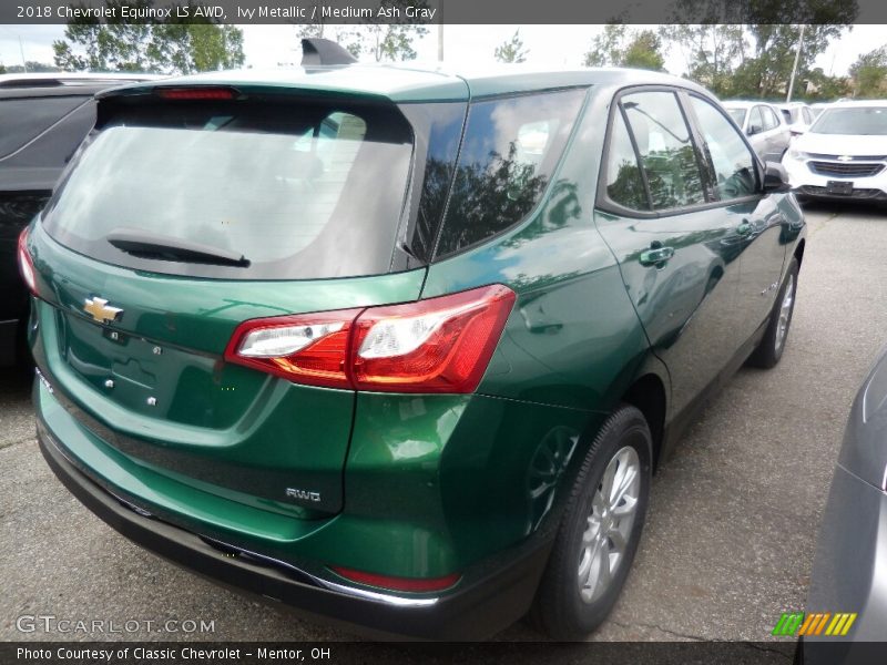 Ivy Metallic / Medium Ash Gray 2018 Chevrolet Equinox LS AWD