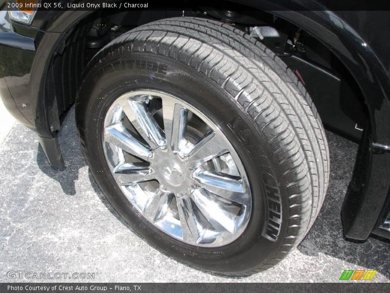 Liquid Onyx Black / Charcoal 2009 Infiniti QX 56