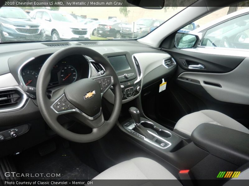 Ivy Metallic / Medium Ash Gray 2018 Chevrolet Equinox LS AWD