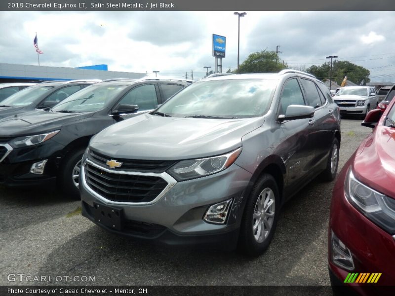 Satin Steel Metallic / Jet Black 2018 Chevrolet Equinox LT