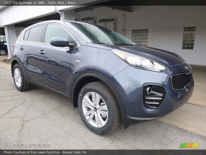 Pacific Blue / Black 2017 Kia Sportage LX AWD