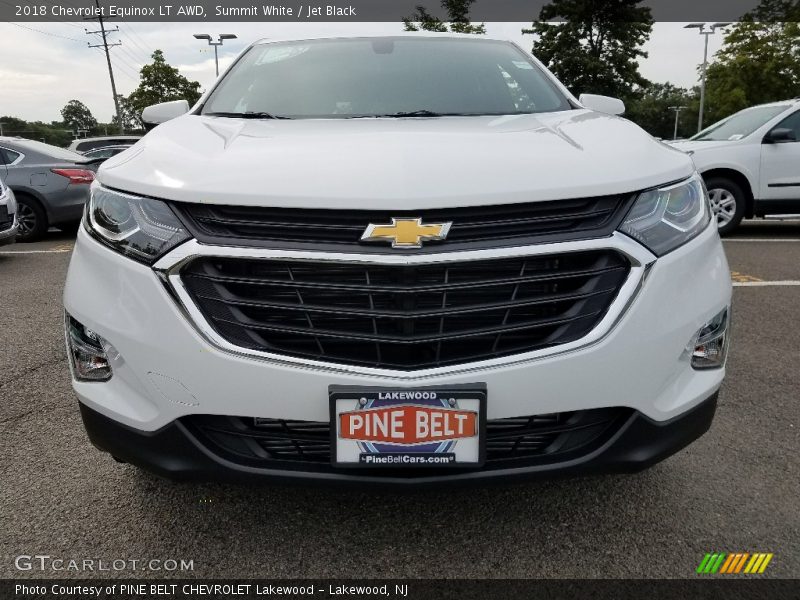 Summit White / Jet Black 2018 Chevrolet Equinox LT AWD