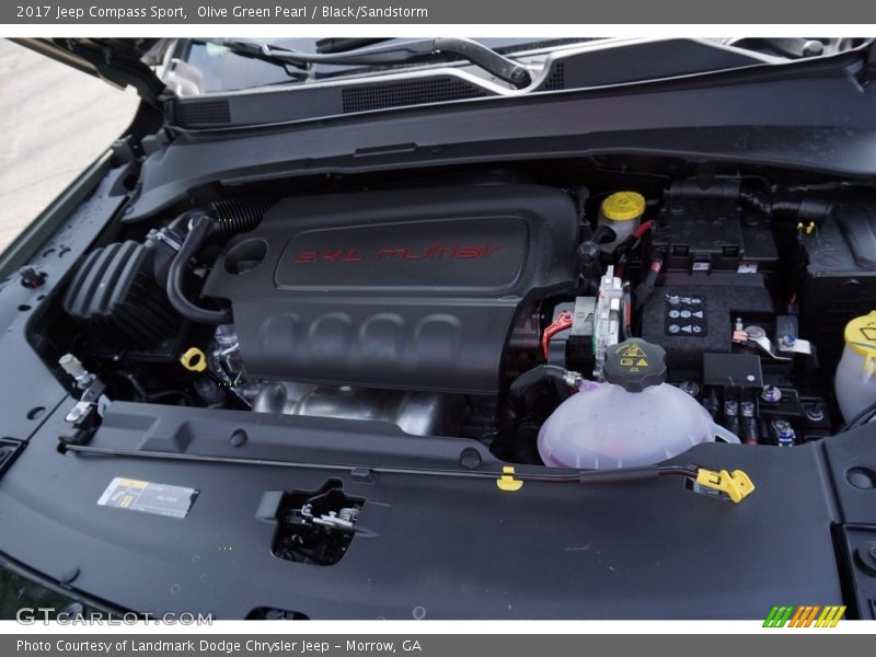 Olive Green Pearl / Black/Sandstorm 2017 Jeep Compass Sport