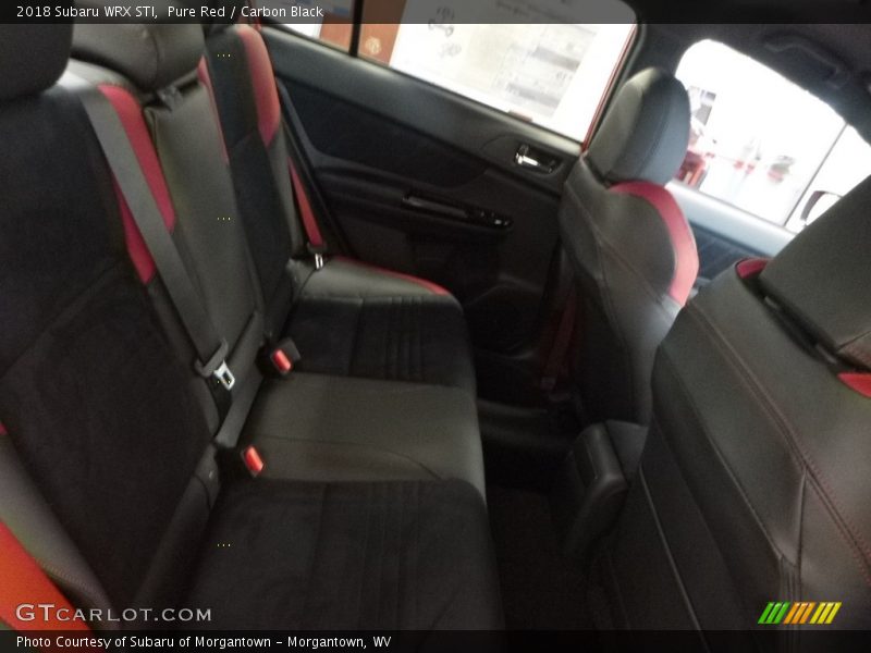 Rear Seat of 2018 WRX STI