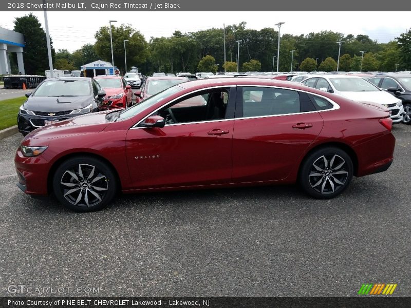 Cajun Red Tintcoat / Jet Black 2018 Chevrolet Malibu LT