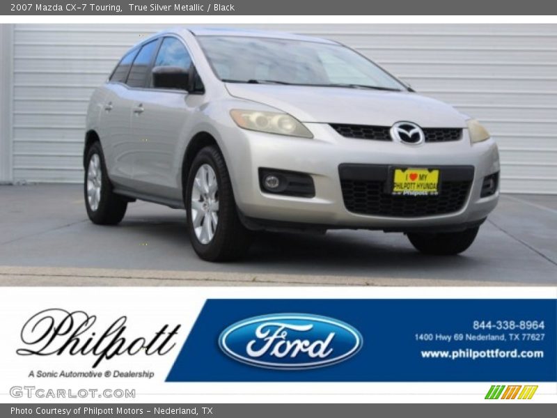 True Silver Metallic / Black 2007 Mazda CX-7 Touring