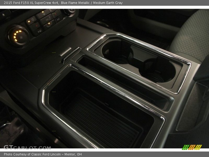 Blue Flame Metallic / Medium Earth Gray 2015 Ford F150 XL SuperCrew 4x4