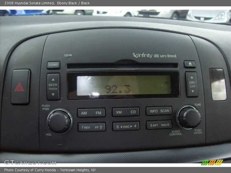 Ebony Black / Black 2008 Hyundai Sonata Limited