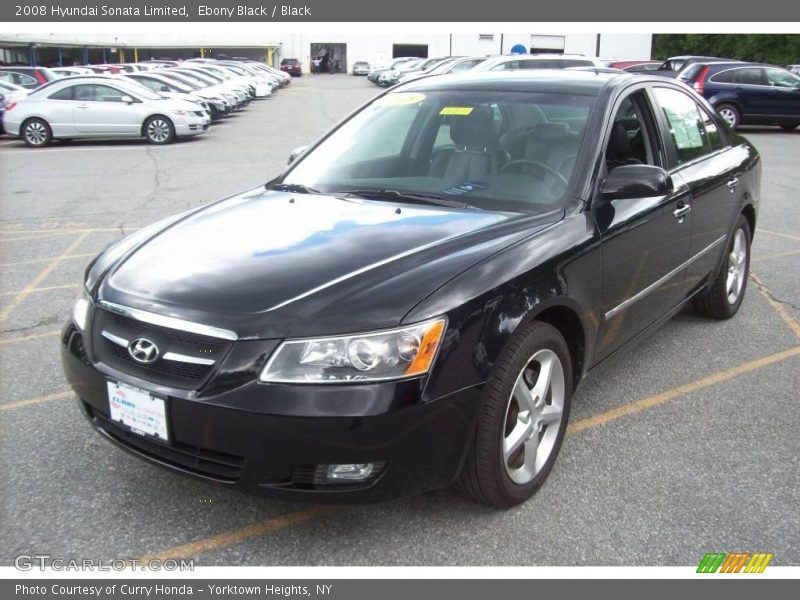 Ebony Black / Black 2008 Hyundai Sonata Limited