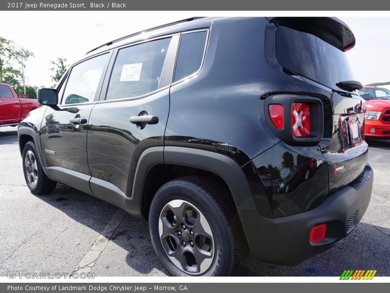 Black / Black 2017 Jeep Renegade Sport