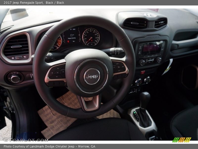 Black / Black 2017 Jeep Renegade Sport