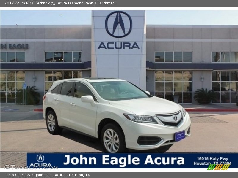 White Diamond Pearl / Parchment 2017 Acura RDX Technology