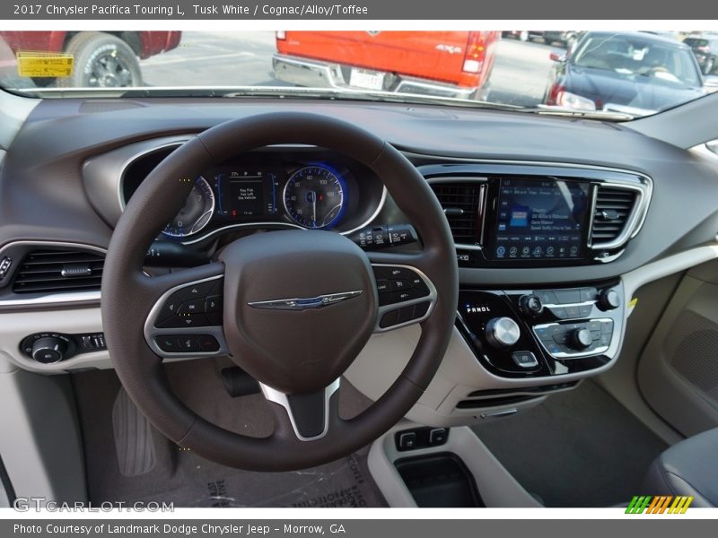 Tusk White / Cognac/Alloy/Toffee 2017 Chrysler Pacifica Touring L