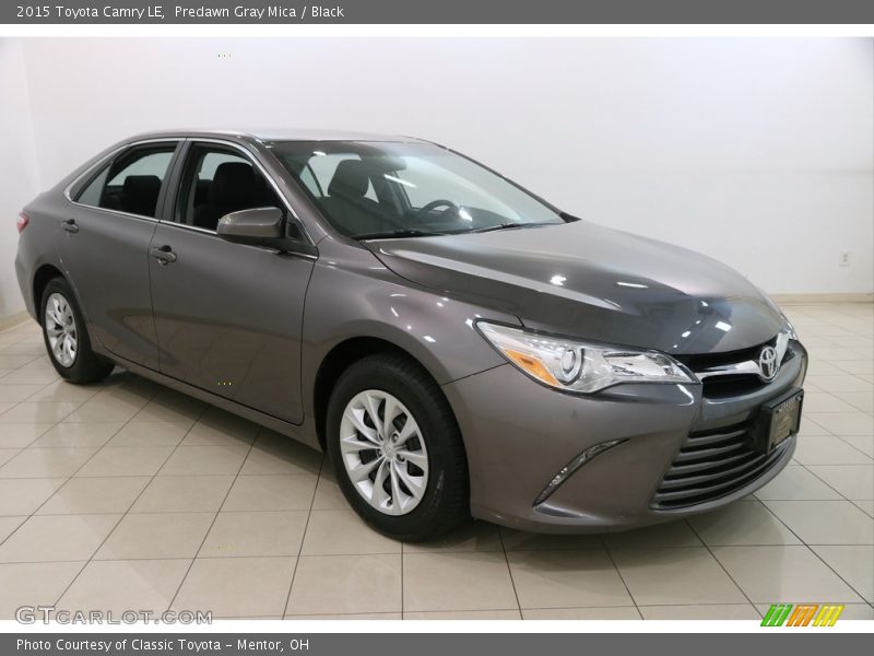 Predawn Gray Mica / Black 2015 Toyota Camry LE