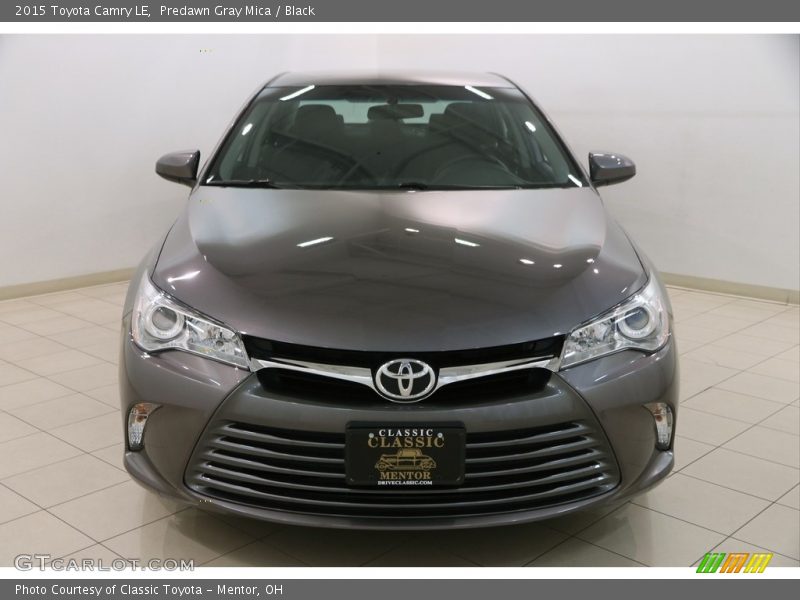 Predawn Gray Mica / Black 2015 Toyota Camry LE