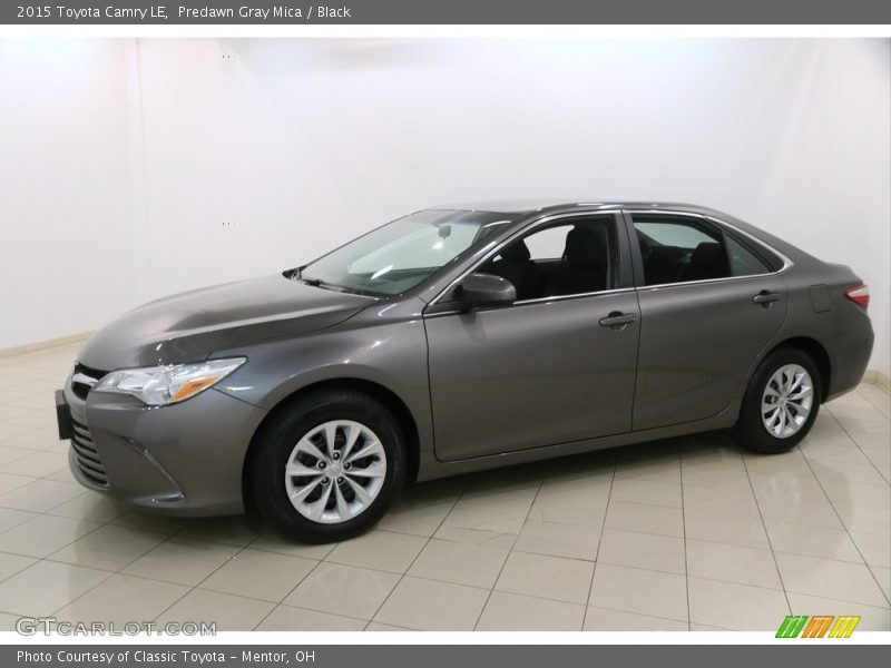 Predawn Gray Mica / Black 2015 Toyota Camry LE